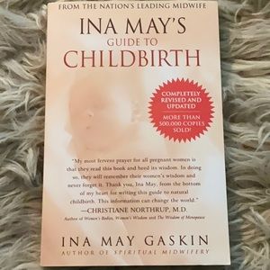 Ina Mays Guide to Childbirth. Paperback book.